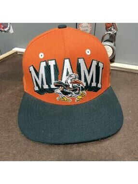 vintage Miami Hurricanes snapback orange zephyr ncaa college